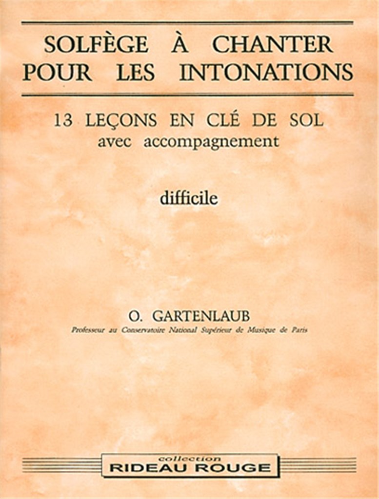 Solfège à chanter pour les intonations